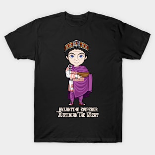 Justinian the Great: A Majestic Design Celebrating the Legacy of the Byzantine Emperor and his Achievements T-Shirt